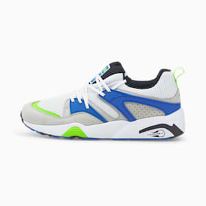 ユニセックス ブレイズ オブ グローリー リバース クラシック スニーカー, Puma White-Puma Black-Snorkel Blue