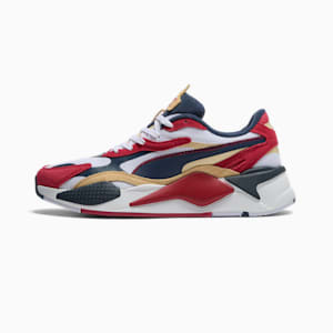 Tenis RS-X³ NYC FLAGSHIP para hombre, PUMA White-Club Navy-Club Red, extralarge