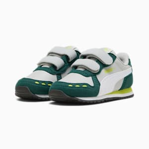 Cabana Racer SL 20 V Toddlers' Shoes, Cool Light Gray-PUMA White-Dark Myrtle-Lime Smash, extralarge