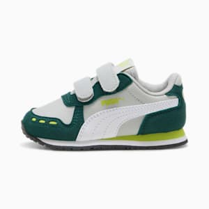 Cabana Racer SL 20 V Toddlers' Shoes, Cool Light Gray-PUMA White-Dark Myrtle-Lime Smash, extralarge