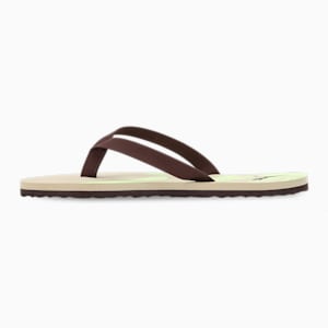 Flame Women's Flip Flops, Pebble Gray-Dark Chocolate-Fizzy Apple, extralarge-IND