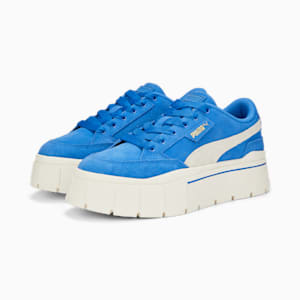 Mayze Stack Suede Sneakers Women, Nebulas Blue
