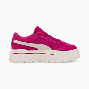 Mayze Stack Suede Sneakers Women, Festival Fuchsia