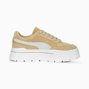 Mayze Stack Suede Sneakers Women, Toasted Almond