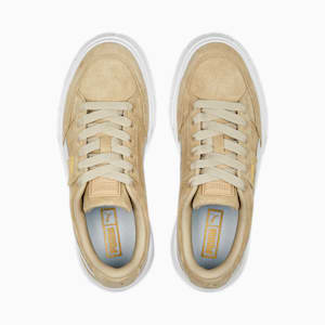 Mayze Stack Suede Sneakers Women, Toasted Almond