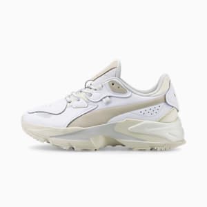 Orkid Black and White Women's Trainers, Puma White-Marshmallow