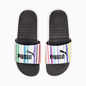 Cool Cat Multi Unisex Slides, Puma Black-Puma White-Puma Black