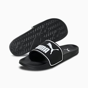 Leadcat 2.0 Unisex Slides, Puma Black-Puma White, extralarge-IND