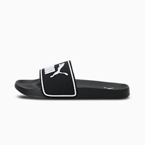 Leadcat 2.0 Unisex Slides, Puma Black-Puma White, extralarge-IND