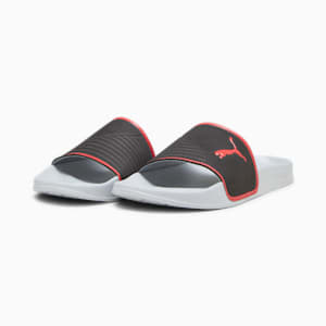 Leadcat 2.0 Shower Men's Slides, PUMA Black-For All Time Red-Cool Mid Gray, extralarge-IND