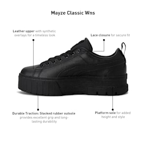 Mayze Classic Women's Sneakers, Puma Black, extralarge-IND