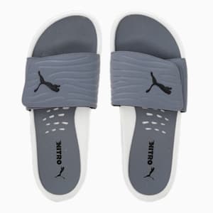 Nitrocat V Unisex Slides, Gray Tile-PUMA White, extralarge-IND