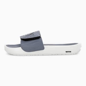 Nitrocat V Unisex Slides, Gray Tile-PUMA White, extralarge-IND