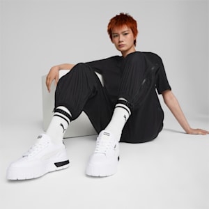 ウィメンズ メイズ スタック スニーカー, Puma White-Vaporous Gray, extralarge-JPN