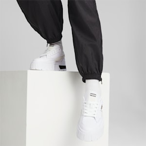 ウィメンズ メイズ スタック スニーカー, Puma White-Vaporous Gray, extralarge-JPN