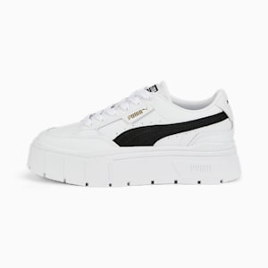 ウィメンズ メイズ スタック スニーカー, Puma White-Puma Black, extralarge-JPN