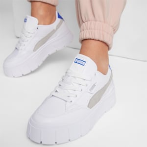 Mayze Stack Women's Sneakers, PUMA White-Royal Sapphire, extralarge-IND