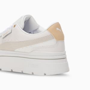 Mayze Stack Women's Sneakers, PUMA White-Sedate Gray, extralarge-IND
