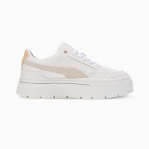 Mayze Stack Women's Sneakers, PUMA White-Sedate Gray, extralarge-IND