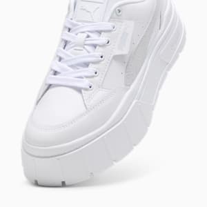 Mayze Stack Women's Sneakers, PUMA White-Stormy Slate, extralarge