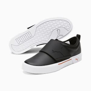 Tenis slip on El Rey II Leather, PUMA Black-Chili Powder, extralarge