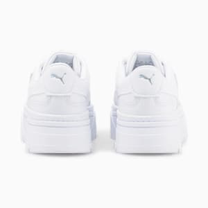 Mayze Stack Leather Women's Sneakers, Puma White, extralarge-IND