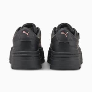 Zapatos deportivos de cuero Mayze Stack para mujer, Puma Black, extragrande