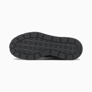 Mayze Stack Leather Sneakers Women, Puma Black, extralarge-GBR