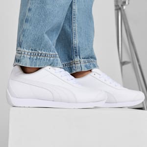 Turin 3 Big Kids' Sneakers, Puma White-Puma White, extralarge