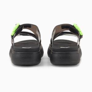 Sandalias de natación para mujer Suede Mayu Pop, Puma Black-Fizzy Light, extralarge