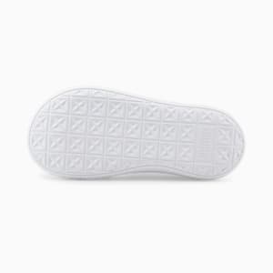 Sandalias de natación para mujer Suede Mayu Pop, Puma White-Nimbus Cloud-Fizzy Melon, extralarge