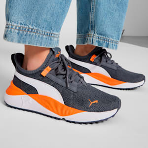 Tenis juveniles Pacer Easy Street, Galactic Gray-PUMA White-Orange Glo, extralarge