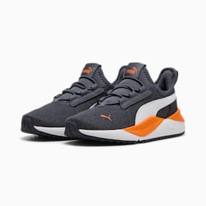 Pacer Easy Street AC Little Kids' Shoes, Galactic Gray-PUMA White-Orange Glo, extralarge