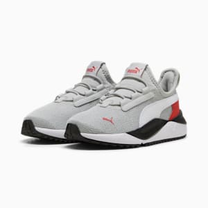 Pacer Easy Street AC Little Kids' Shoes, Cool Light Gray-PUMA White-Red Fire, extralarge