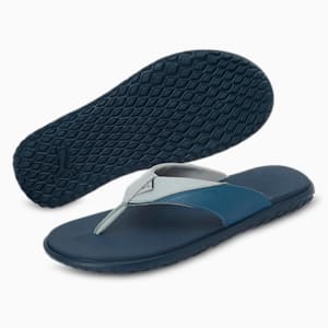 Galaxy Comfort V2  Unisex Flip Flops, Quarry-Dark Denim, extralarge-IND