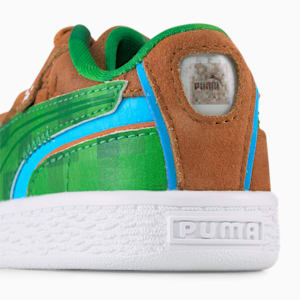 ベビー PUMA x MINECRAFT スウェード AC スニーカー 12-16cm, Friar Brown-Fern Green