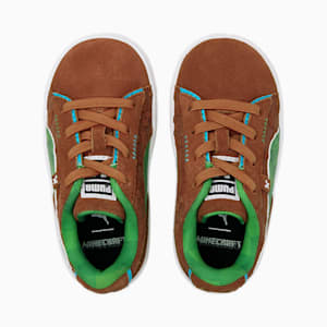 ベビー PUMA x MINECRAFT スウェード AC スニーカー 12-16cm, Friar Brown-Fern Green