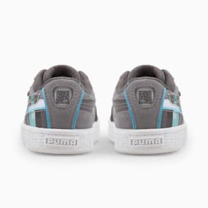 ベビー PUMA x MINECRAFT スウェード AC スニーカー 12-16cm, Gray Violet-Blue Atoll