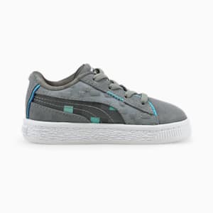 PUMA x MINECRAFT Suede Toddler Shoes, Gray Violet-Blue Atoll