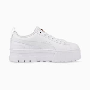 Tenis de cuero para Adolescente Mayze, Puma White-Puma Team Gold, extralarge