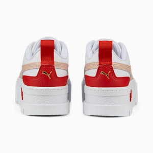 Zapatos deportivos Mayze de cuero JR, Puma White-Rose Quartz