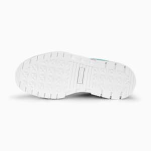 Tenis de cuero para jóvenes Mayze, PUMA White-Mint-Lilac Chiffon