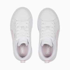 Mayze Kids' Trainers, PUMA White-Pearl Pink-Vivid Violet