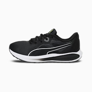 Twitch Runner Youth Running Shoes, Puma Black-Puma White, extralarge-IND