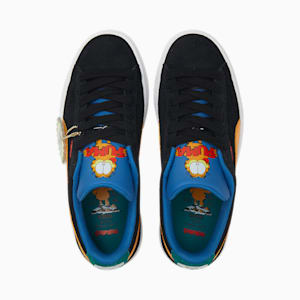 PUMA x GARFIELD Suede Sneakers JR, Dark Cheddar-Celandine-Vallarta Blue