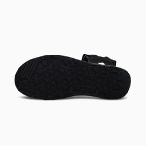 one8 Virat Kohli Stride Men's Sandals, Puma Black-Dark Slate-Cherry Tomato