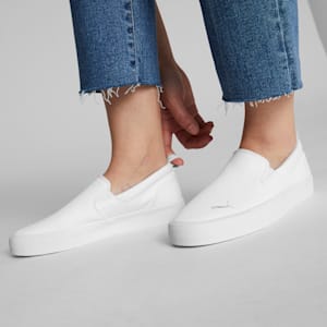 Bari Slip-On Comfort Women's Shoes, Puma White-Puma Silver, extralarge