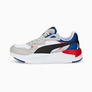 X-Ray Speed Trainers, Puma White-Puma Black-Gray Violet-Limoges-High Risk Red