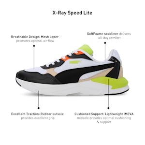 X-Ray Speed Lite Unisex Sneakers, PUMA White-PUMA Black-Lime Smash, extralarge-IND