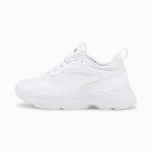 Cassia Women's Sneakers, Puma White-Puma White-Puma Team Gold, extralarge-IND